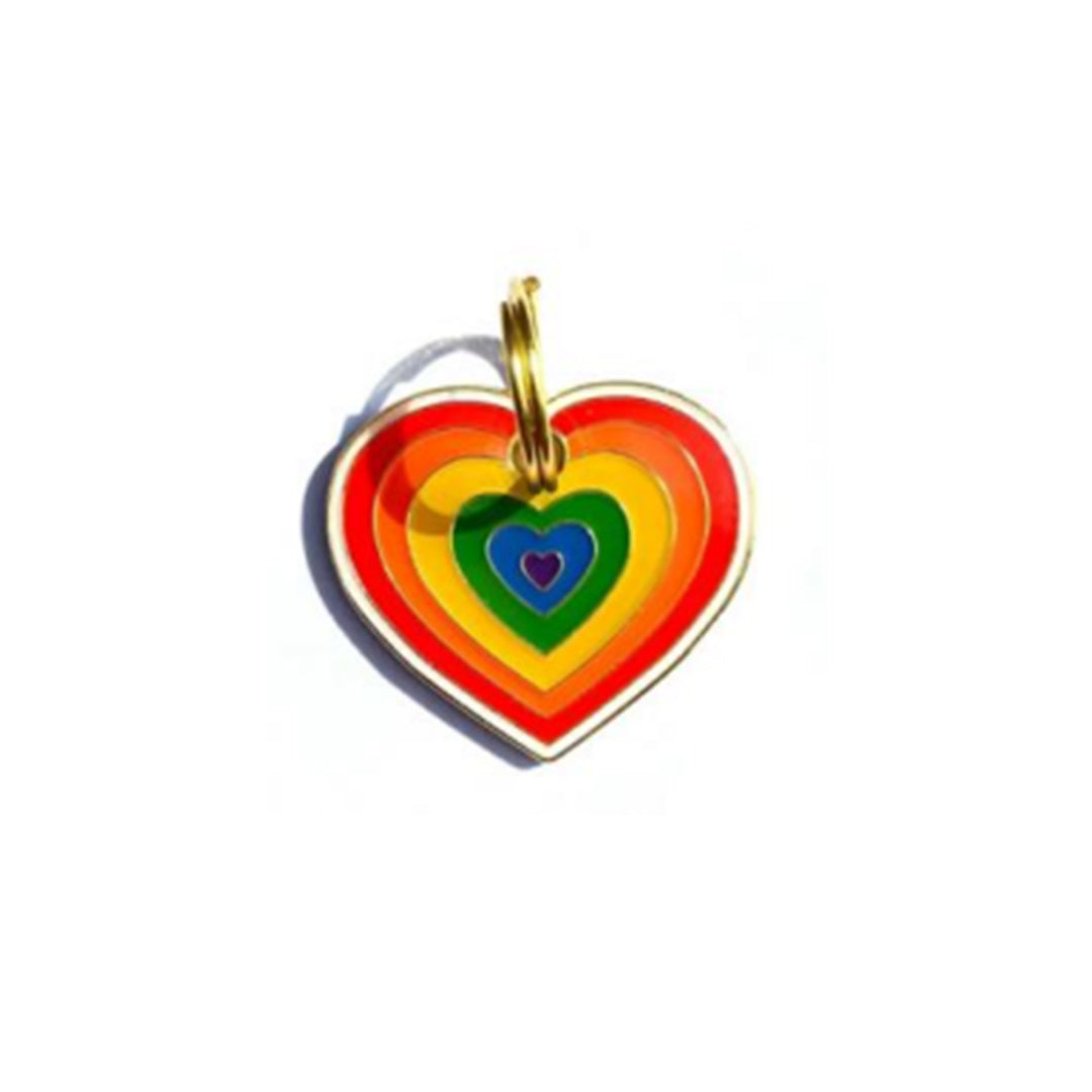 Rainbow Heart Charm