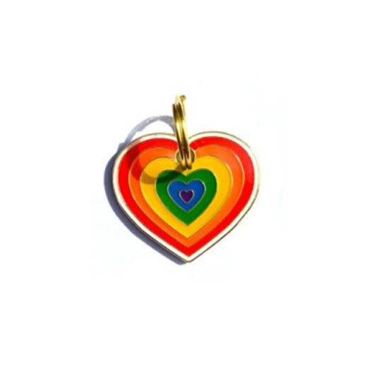 Rainbow Heart Charm