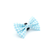 Sky Blue Gingham Bowtie