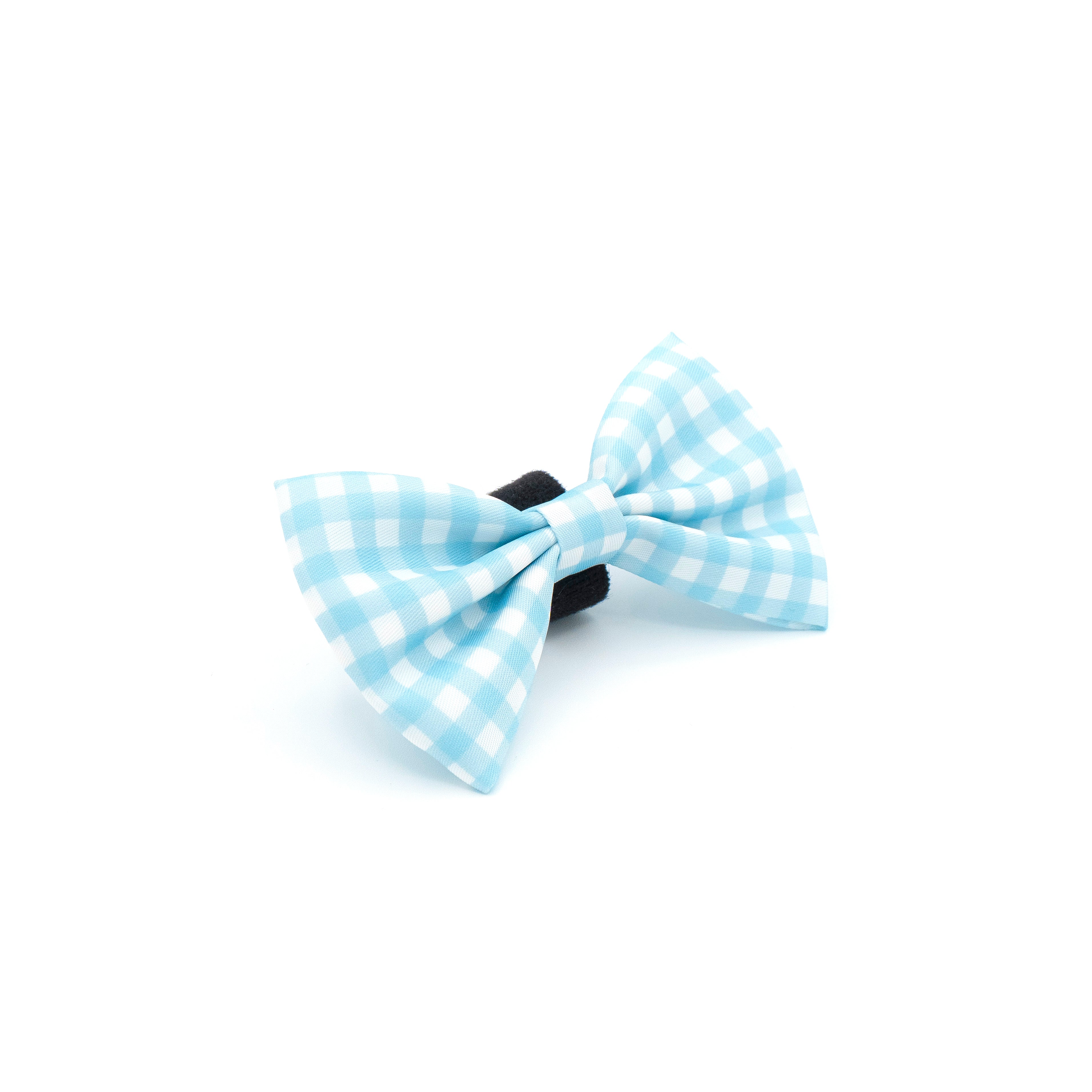Sky Blue Gingham Bowtie