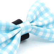 Sky Blue Gingham Bowtie
