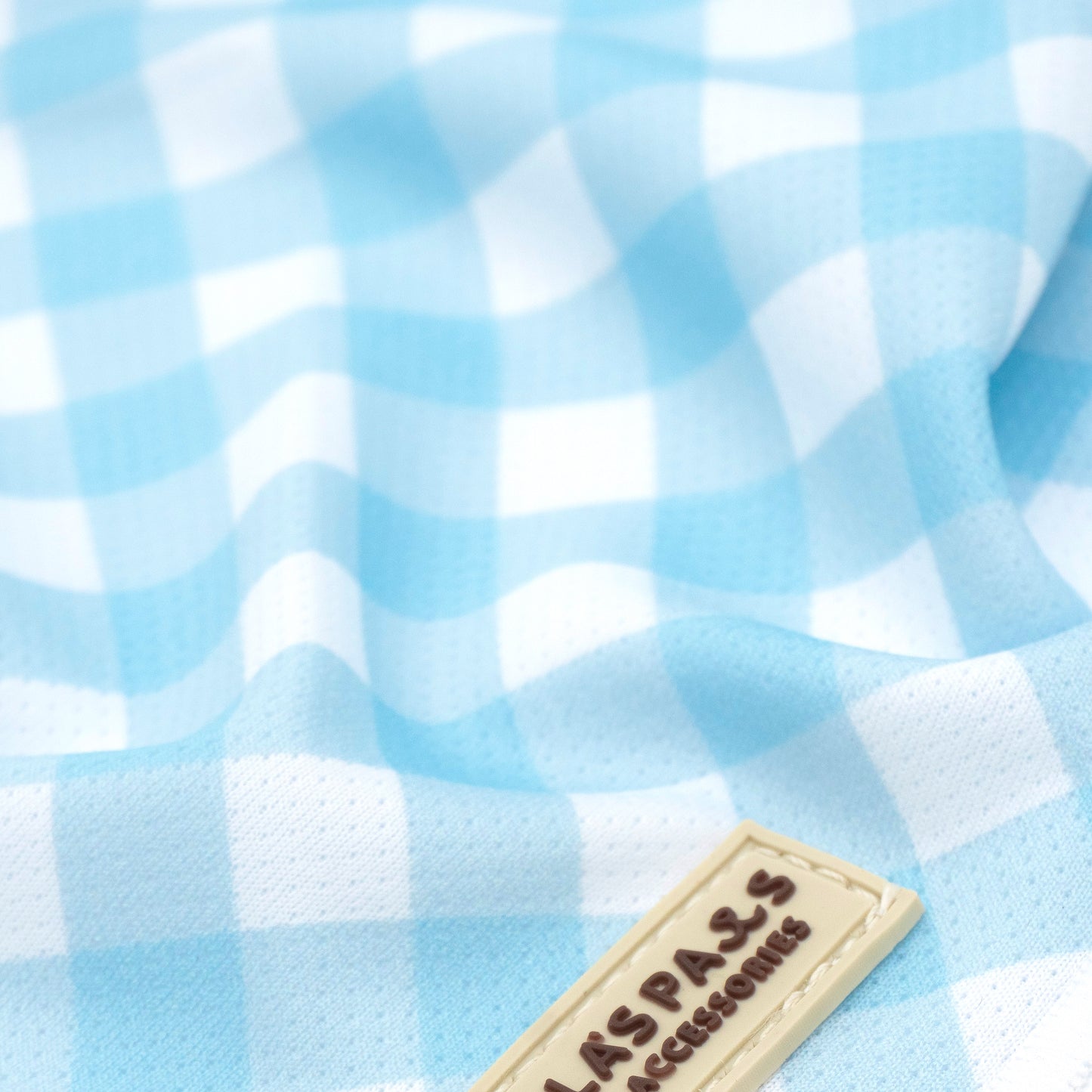Sky Blue Gingham Bandana