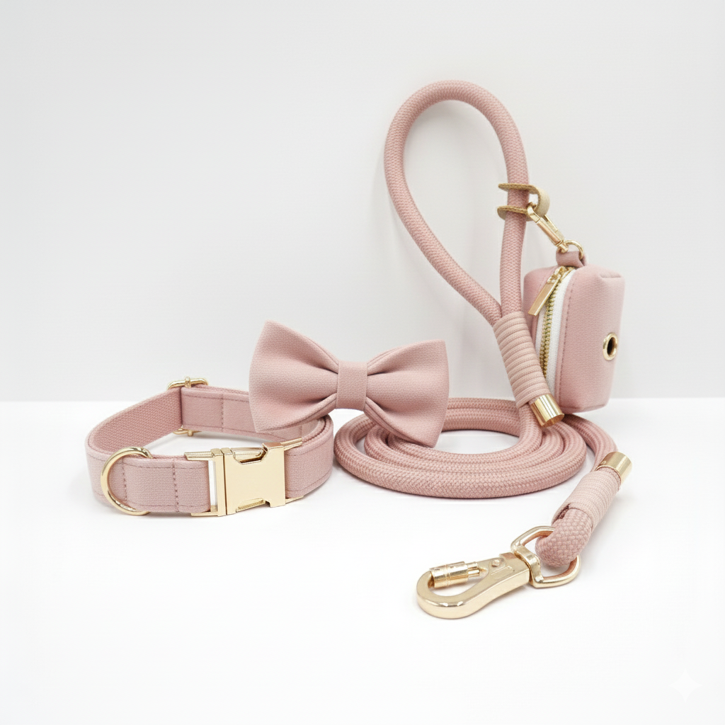 Paw Gift Bundle #2 - Collar, Leash, Poop Bag & Bowtie