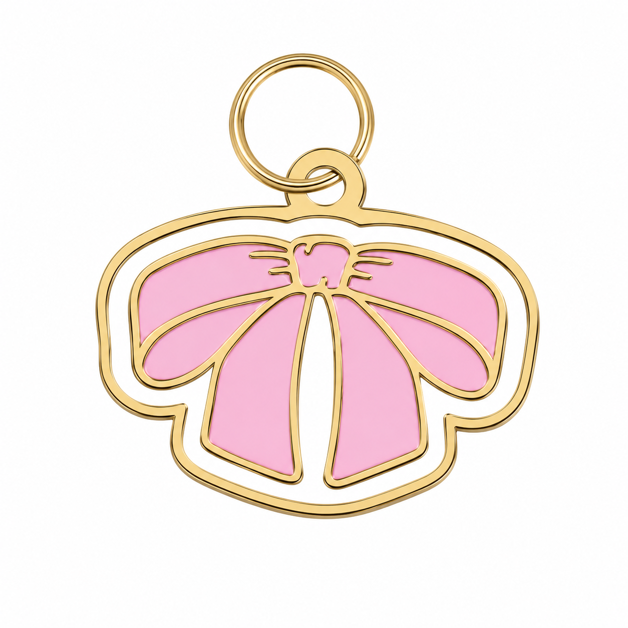 Pink Bow  Charm