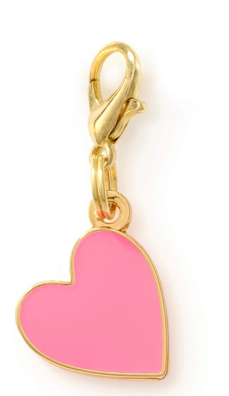 Love Pink Heart Charm