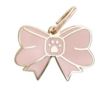 Pink Bow Paw Charm