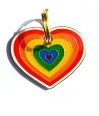 Rainbow Heart Charm