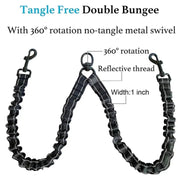 Double Bungee Coupler Leash