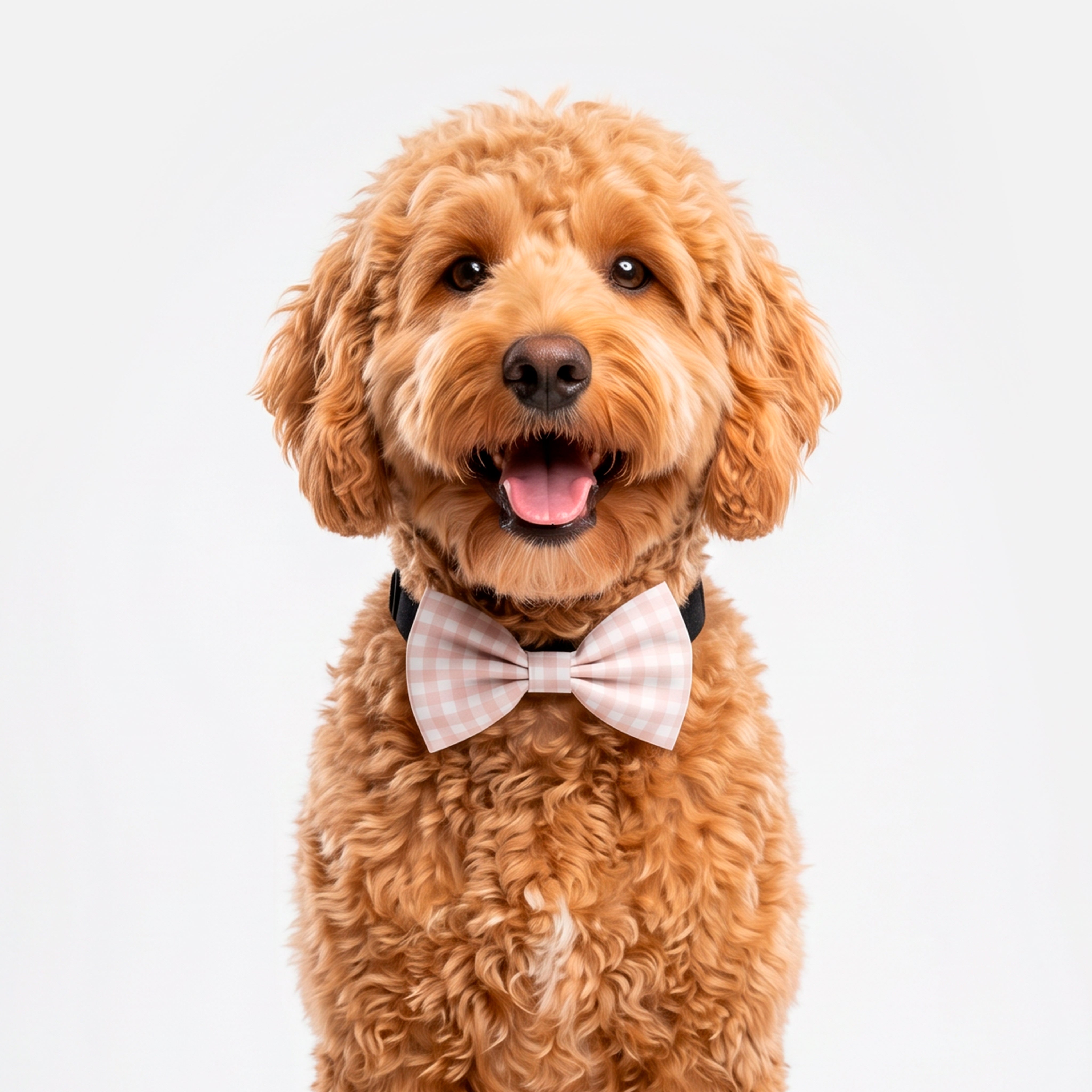 Nude Gingham Bowtie