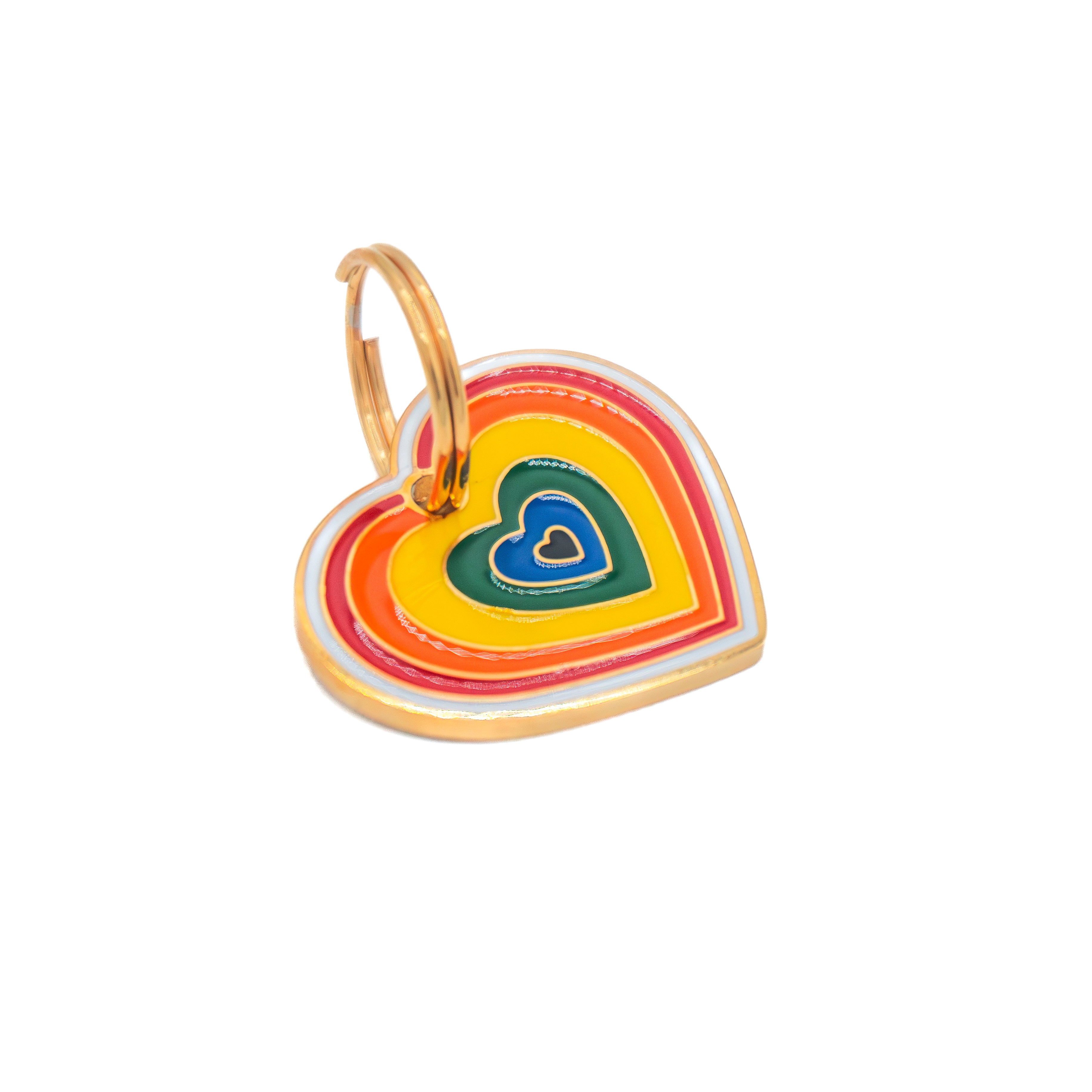 Rainbow Heart Charm