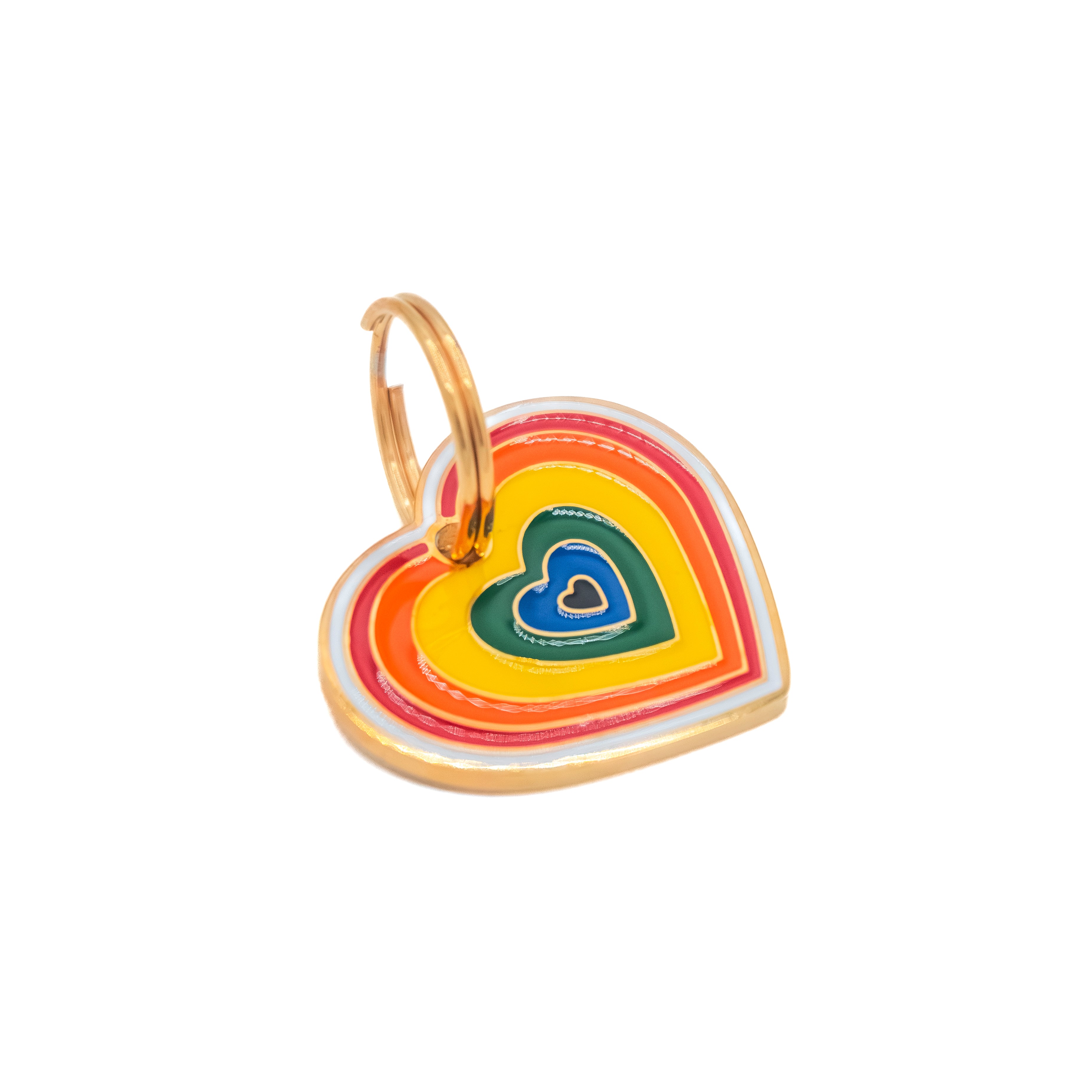 Rainbow Heart Charm